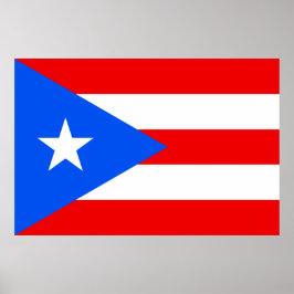 Poster de bandeira porto-riquenha (Porto Rico)