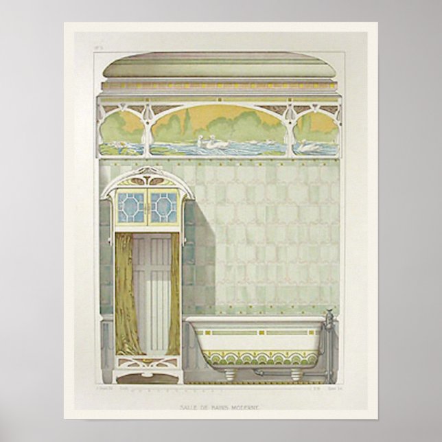 Poster de Banheiro Vitoriano (Frente)