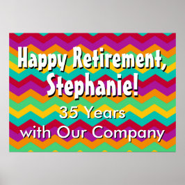 Poster de Banner de Aposentadoria Feliz Personaliz