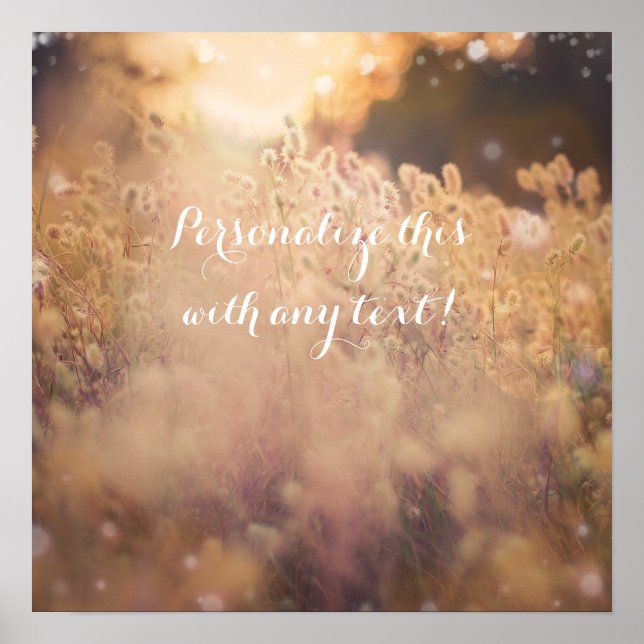 Poster de Banner de Casamento de Campo Russo Flor (Frente)