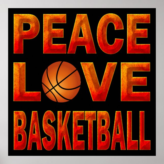Poster DE BASKETBALL DE AMOR DE PAZ (Frente)