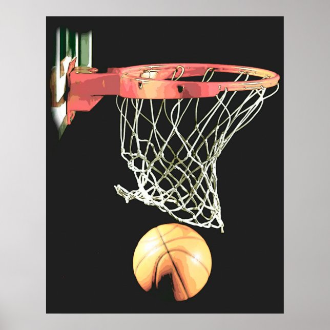 Pôster de Basquete de Qualidade Original Única (Frente)