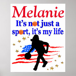 POSTER DE BASQUETE INSPIRACIONAL PERSONALIZADA