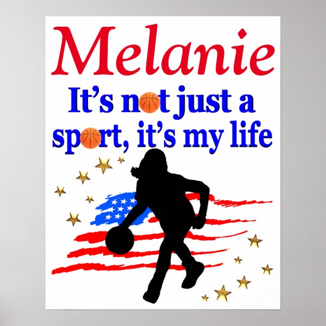 POSTER DE BASQUETE INSPIRACIONAL PERSONALIZADA (Frente)