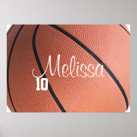 Poster de basquete personalizado