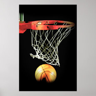 Poster de basquete - Trabalho de arte de esporte m