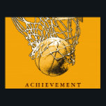 Poster de basquetebol de pop art Motivation<br><div class="desc">Eu Adoro Este Jogo. Esportes populares - Imagem de bola de basquete.</div>