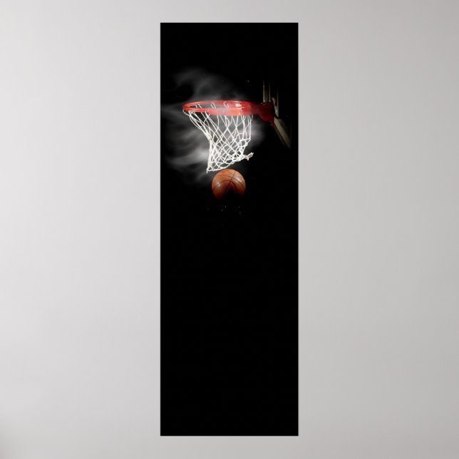 Poster de basquetebol panorâmico (Frente)
