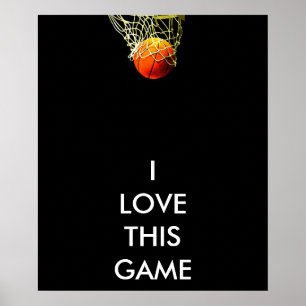 Poster de basquetebol panorâmico