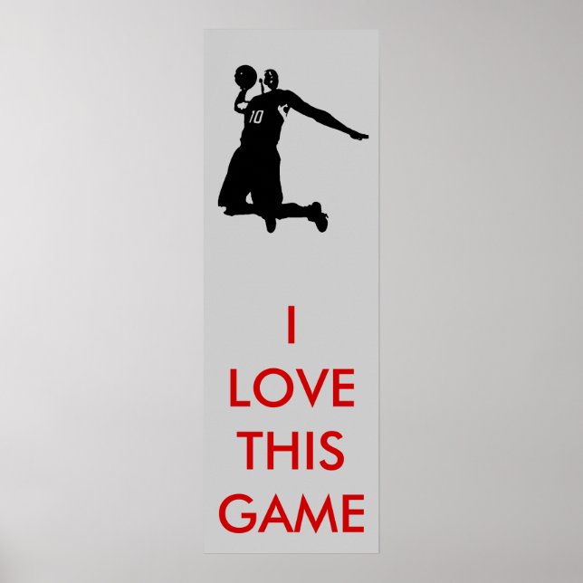 Poster de basquetebol panorâmico (Frente)