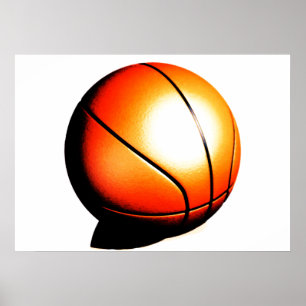 Poster de basquetebol pop