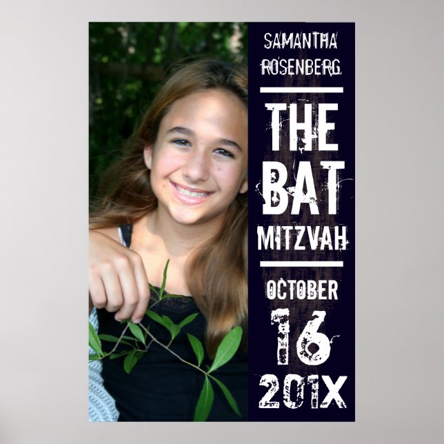 Poster de Bat Mitzvah na Banda Rock (Frente)