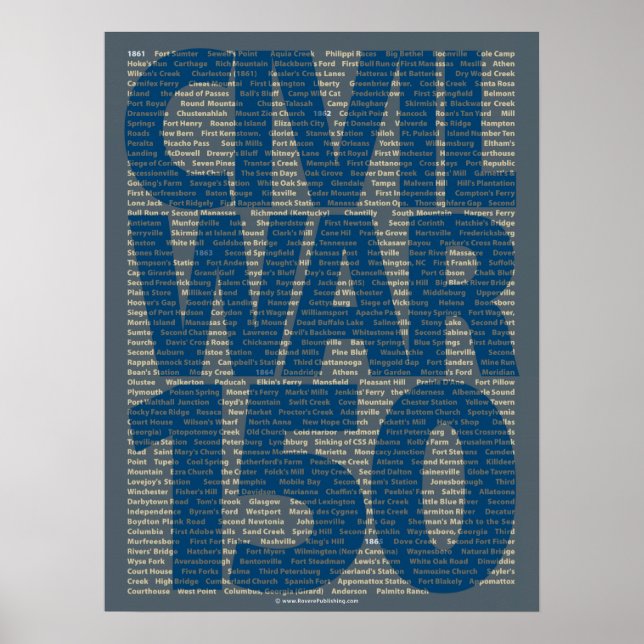 Poster de Batalha do 150º Aniversário da Guerra Ci (Frente)