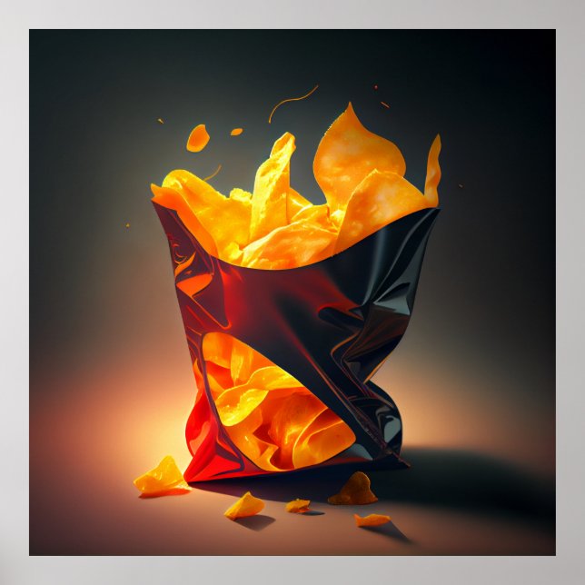 Poster de batatas fritas (Frente)