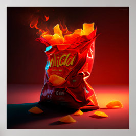 Poster de batatas fritas