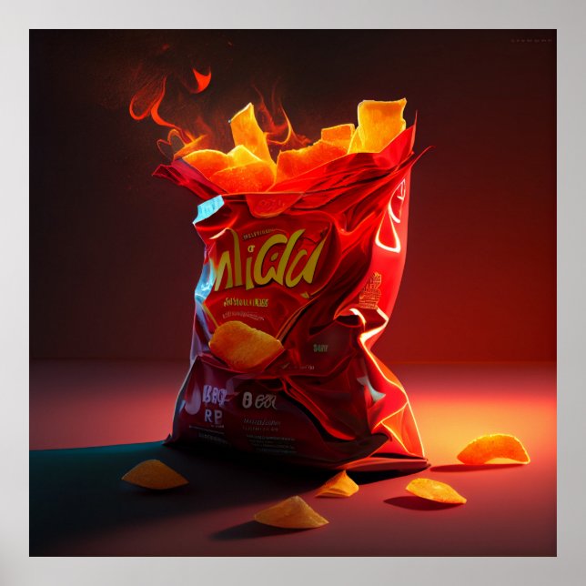 Poster de batatas fritas (Frente)