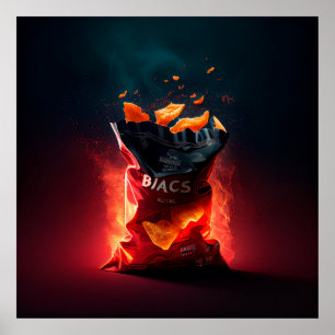 Poster de batatas fritas