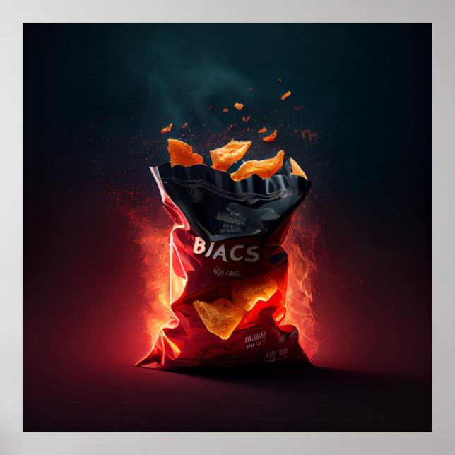 Poster de batatas fritas (Frente)