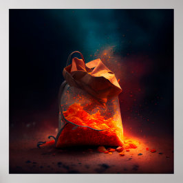 Poster de batatas fritas