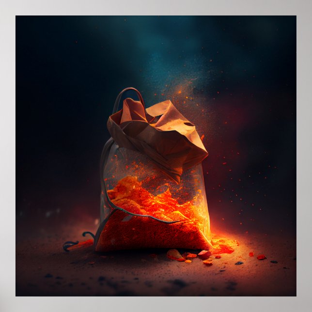 Poster de batatas fritas (Frente)