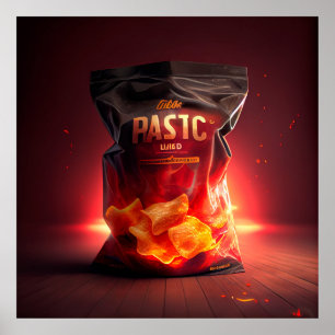 Poster de batatas fritas