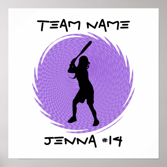 Poster de Bateria de Softball (Frente)