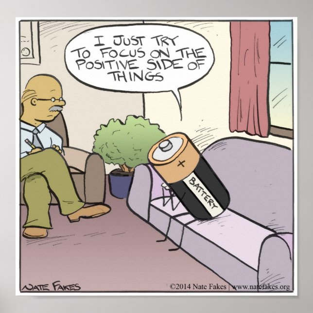 Poster de Bateria Positiva (Frente)