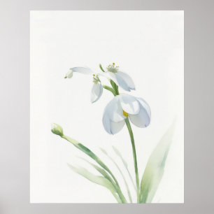 Poster de Batida Neve de Janeiro da Birth Flower
