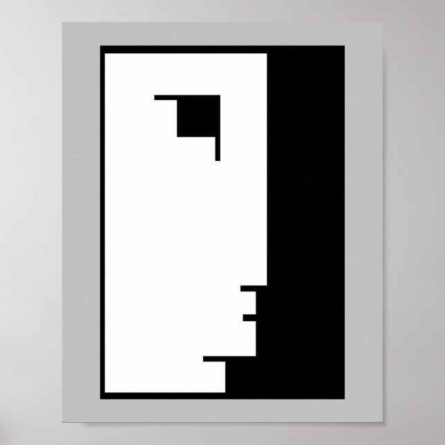 Poster de Bauhaus, rosto de emblema (Frente)