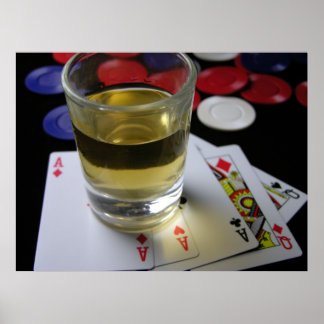 Poster de bebendo e jogos