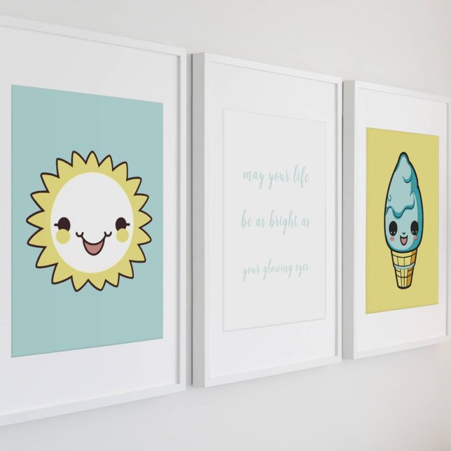 poster de berçário azul giro (Criador carregado)