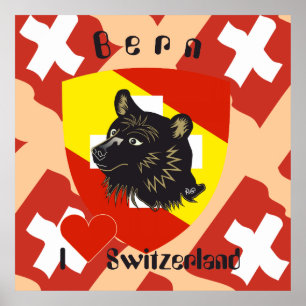Pôster De Berna, De Berna, Berna, Bärn, Suíça, Suisse,