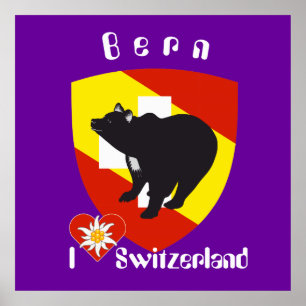 Pôster De Berna, De Berna, Berna, Bärn, Suíça, Suisse,