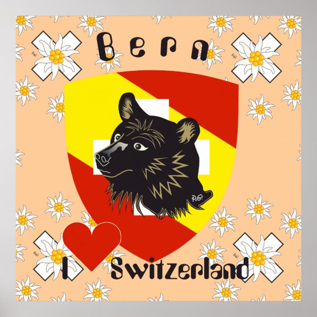 Pôster De Berna, De Berna, Berna, Bärn, Suíça, Suisse, (Frente)