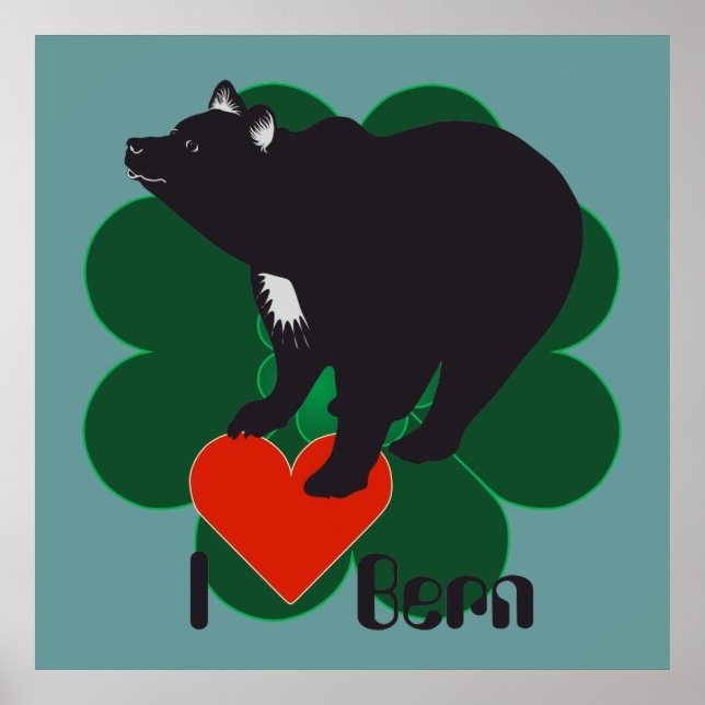 Poster De Berna, De Berna, Berna, Bärn, Suíça, Suisse, (Frente)