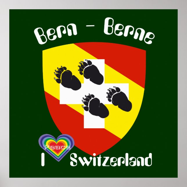 Pôster De Berna, De Berna, Berna, Bärn, Suíça, Suisse, (Frente)