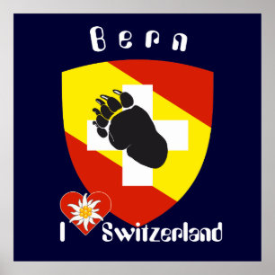 Pôster De Berna, De Berna, Berna, Bärn, Suíça, Suisse,