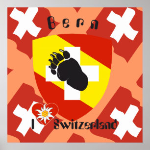 Pôster De Berna, De Berna, Berna, Bärn, Suíça, Suisse,