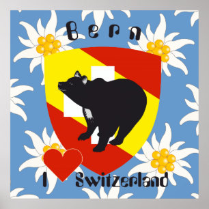 Pôster De Berna, De Berna, Berna, Bärn, Suíça, Suisse,