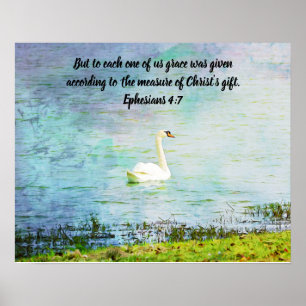 Poster de Bíblia de Escritura de de Swan Gracios