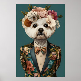 Pôster de Bichon Frise de Terno, Bichon Frise