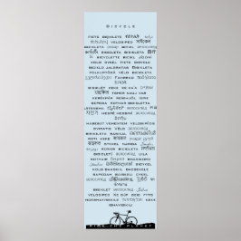 Poster de bicicleta