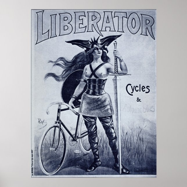 Poster de bicicleta antiga (Frente)