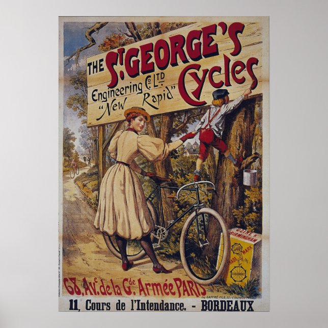 Poster de bicicleta antiga (Frente)