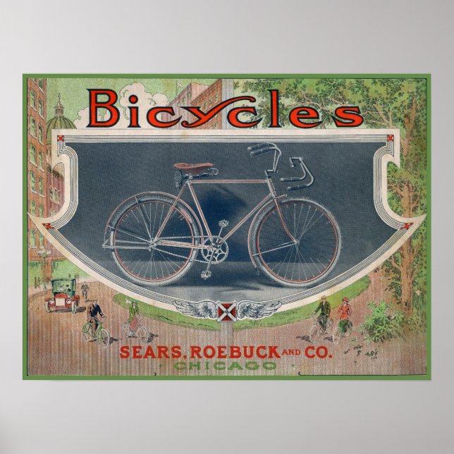 poster de Bicicleta E Arte Da Esfera De 1914 (Frente)