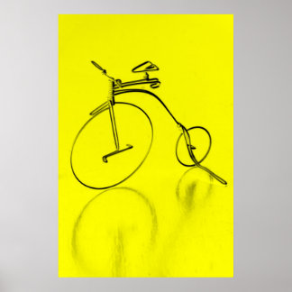 Poster de bicicleta Funky Yello