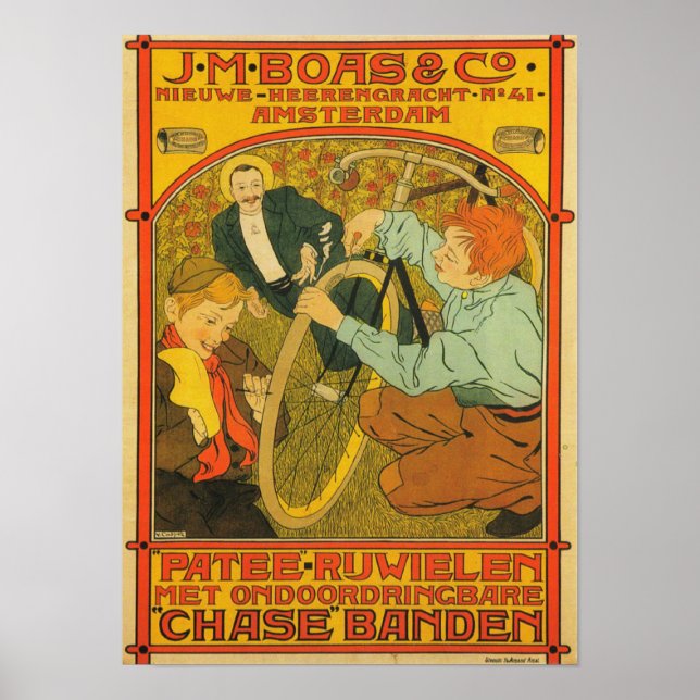 Poster de Bicicleta J.M Boas & Co (Frente)