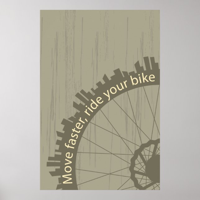 Poster de bicicleta Vintage (Frente)