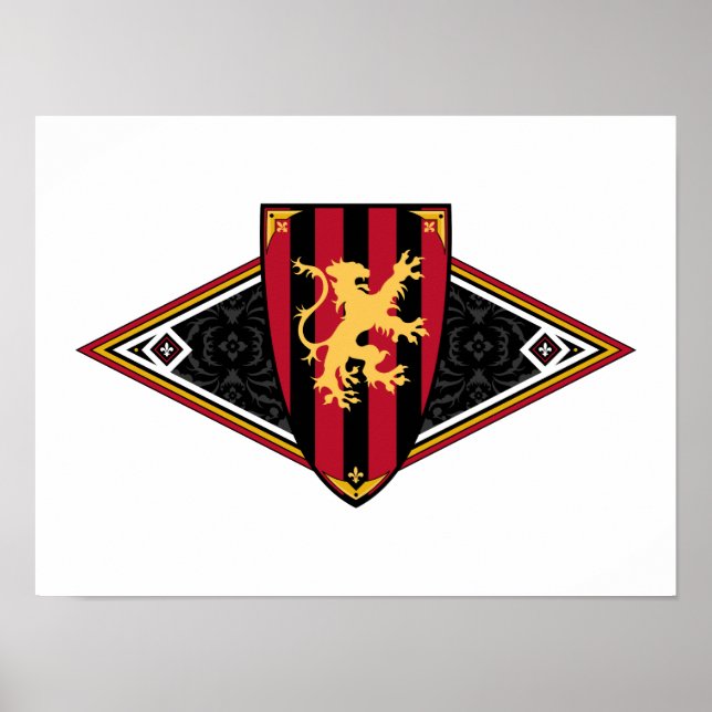 Poster de blindagem medieval (Frente)
