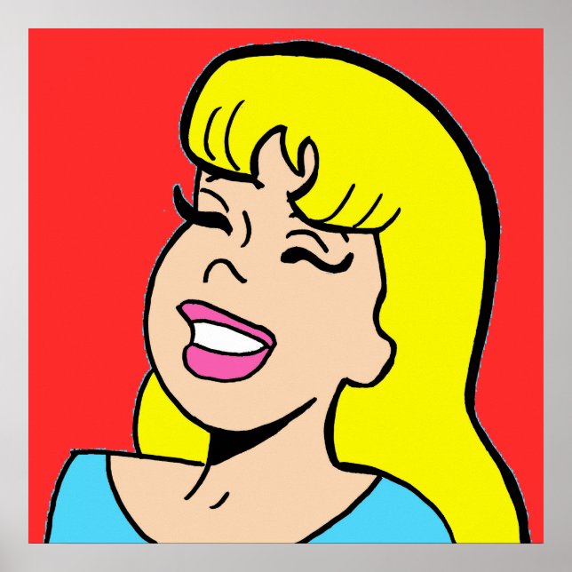 Poster de Blonb Bombshell Comic Strip (Frente)